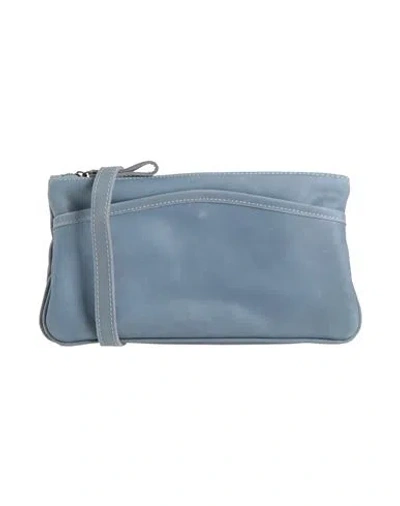Corsia Woman Cross-body Bag Slate Blue Size - Soft Leather