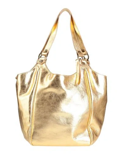 Corsia Woman Shoulder Bag Gold Size - Leather