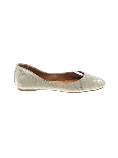 Pre-owned Corso Como Flats In Silver