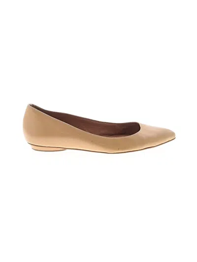 Pre-owned Corso Como Flats In Tan