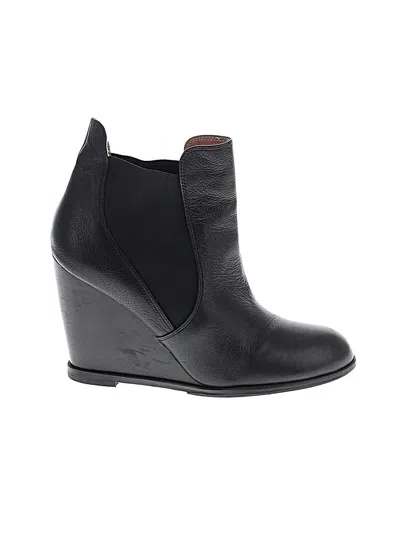 Pre-owned Corso Como Wedges In Black