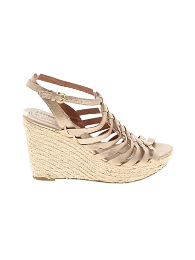 Pre-owned Corso Como Wedges In Gold