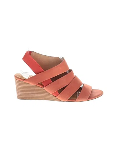 Pre-owned Corso Como Wedges In Orange