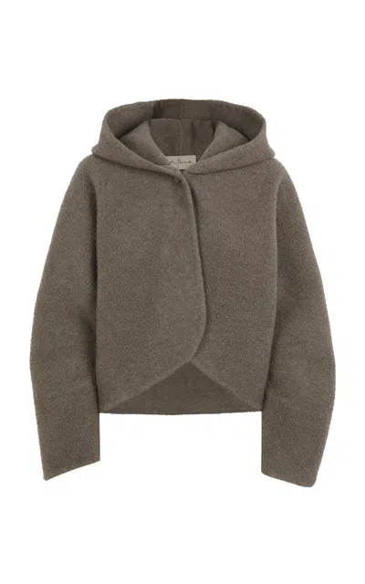 Cortana Abrazo Hooded Cropped Cashmere Jacket