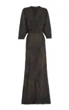 Cortana Agate Plaid Wrap Dress