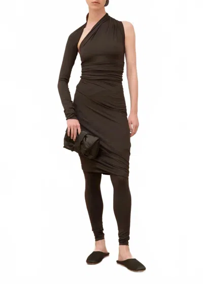 Cortana Alice High-waisted Leggings In Graphite In Brown