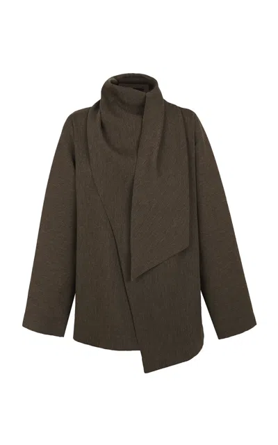 Cortana Camino Wool-cashmere Jacket In Brown