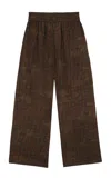 Cortana Cassiopea Printed Wide-leg Pants