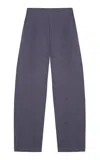 Cortana Costa Linen Wide-leg Pants In Blue