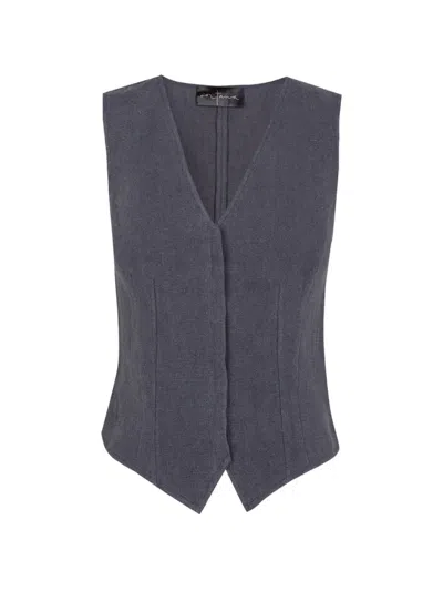 Cortana Costa Panelling Vest In Blue