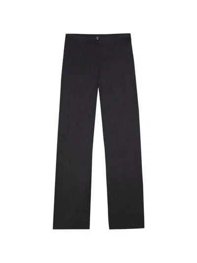 Cortana Devenir Pinstripe Trousers In Gray