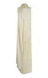 Cortana Dream Silk Cowl Neck Dress In Neutral