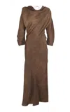 Cortana Eclipse Cowl Neck Wrap Dress