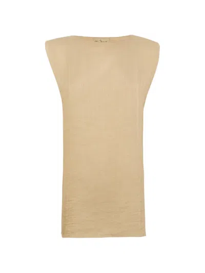 Cortana Ellis Boat-neck Top In Brown