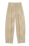 Cortana Fedra Striped Silk Wide-leg Pants