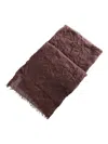 Cortana Fringed Scarf In Burgundy