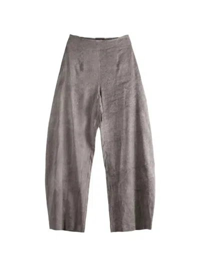Cortana High-waisted Trousers In Gray