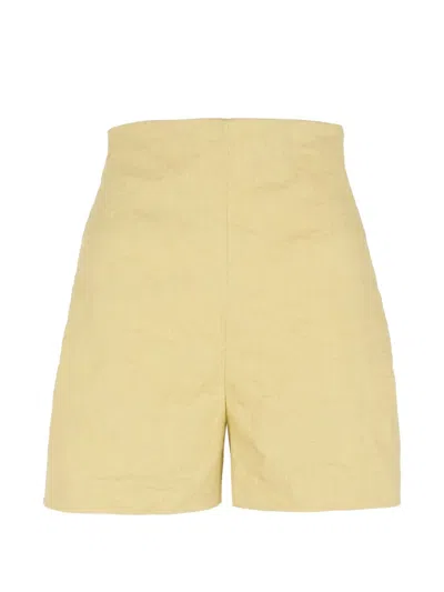 Cortana High-waisted Wrinkled-effect Shorts In Pattern
