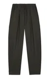 Cortana Jackie Wool-cashmere Blend Pants In Green