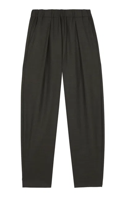 Cortana Jackie Wool-cashmere Blend Pants In Green