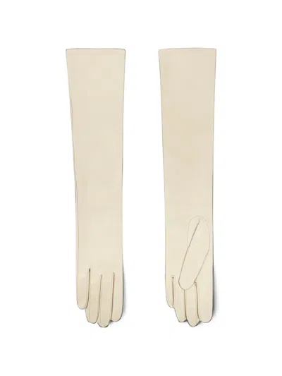 Cortana Jin Leather Gloves In Neutral