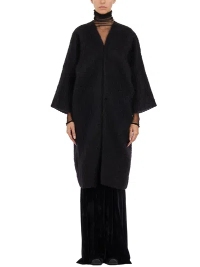 Cortana Maglia Aperta In Mohair In Black