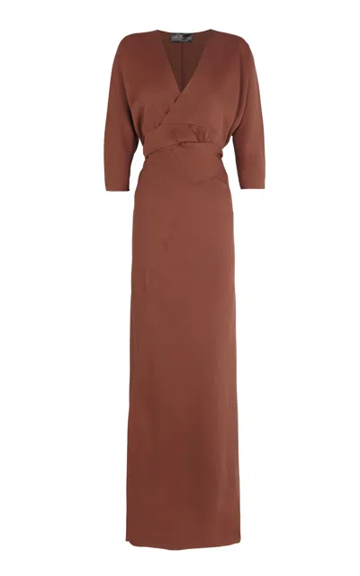 Cortana Mara V-neck Silk Wrap Dress