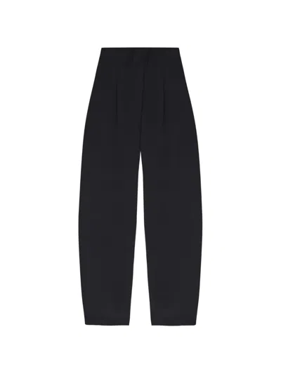 Cortana Mel Pleated Trousers In Black