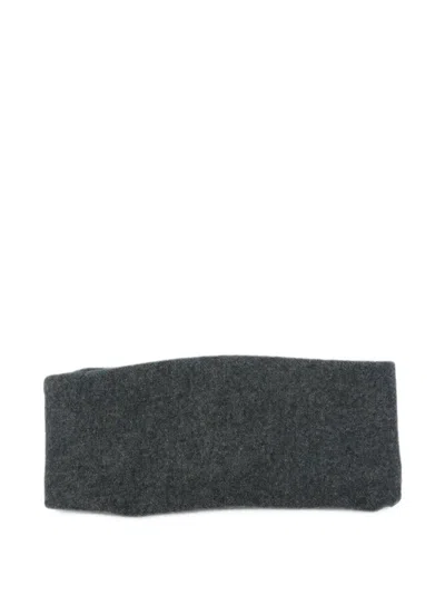Cortana Melange-effect Knitted Headband In Orange