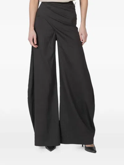 Cortana Mite Tie-waist Trousers In Black