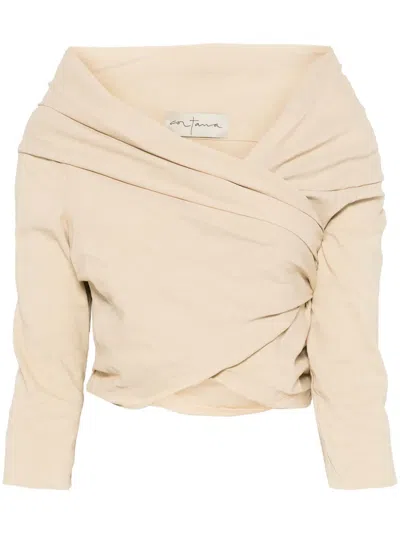 Cortana Mite Top In Beige