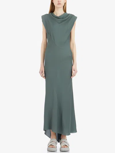 Cortana Najwa Silk Dress In Green