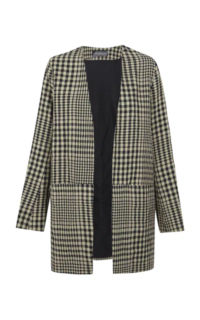 Cortana Pausa Linen-wool Jacket In Multi