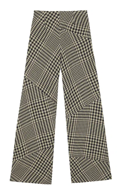 Cortana Pausa Linen-wool Pants In Multi