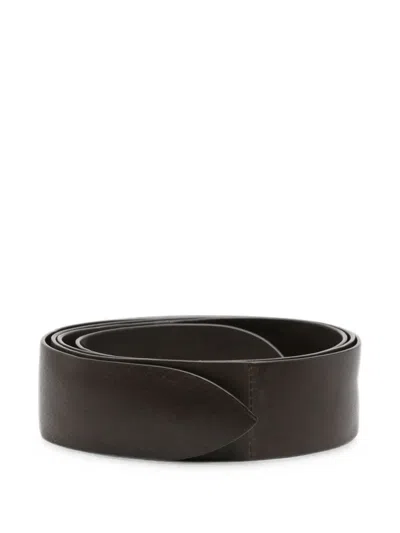 Cortana Pointed-tip Belt In Brown