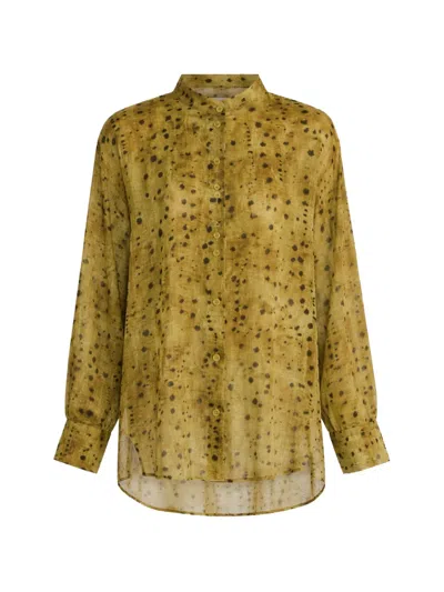 Cortana Raoul Abstract-print Shirt In Green