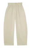 Cortana Rocco Linen-blend Wide-leg Pants In Yellow