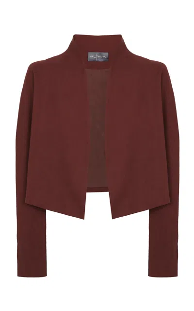Cortana Rodeo Linen-wool Jacket In Red