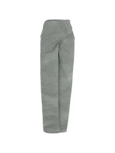 Cortana Ryo Wrap Maxi Skirt In Gray