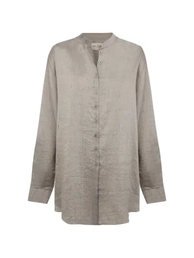 Cortana Sal Long-sleeve Shirt In Gray