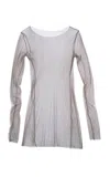 Cortana Silk-blend Sheer Tulle Top In Purple