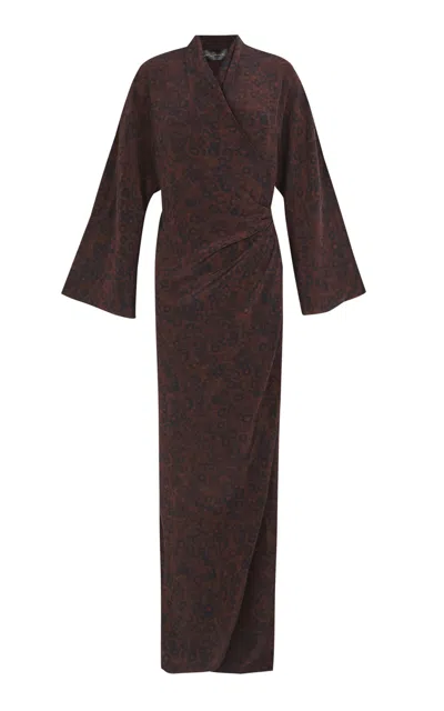 CORTANA SILK KARLIE WRAP DRESS