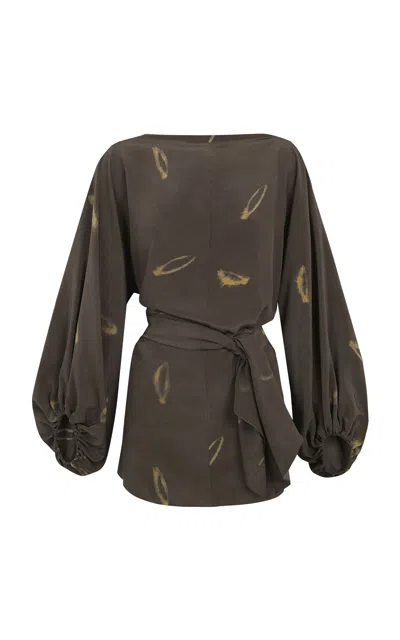 Cortana The Silk Top In Black