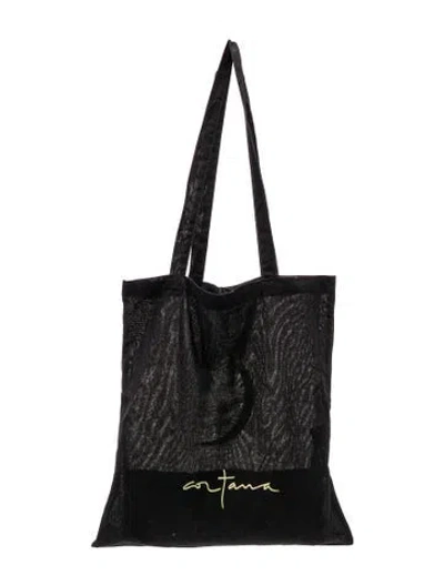 Pre-owned Cortana Tote In Black