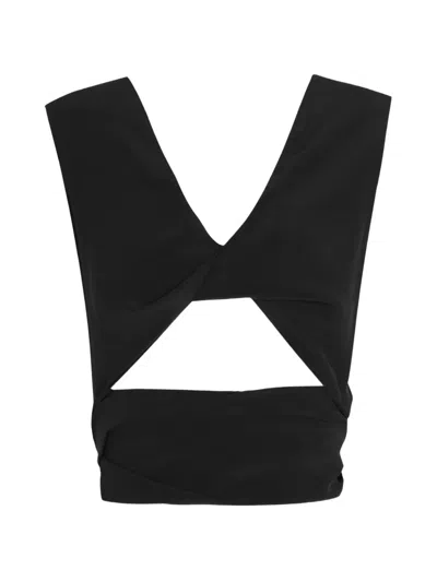 Cortana Tunez Wrap-around Top In Black