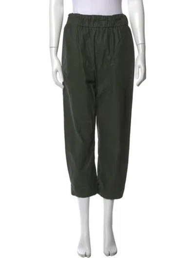Pre-owned Cortana Wide Leg Pants In Green