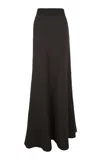 Cortana Wool-blend Nuna Maxi Skirt In Brown