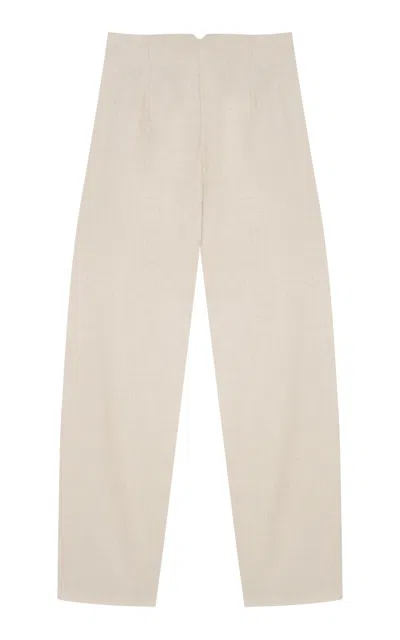 Cortana Wool-cashmere Blend Cuento Pants In Neutral