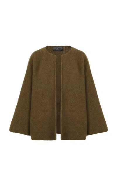 Cortana Yara Cashmere-silk Jacket In Brown