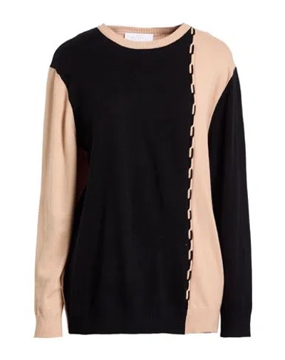 Corte Dei Gonzaga Gold Woman Sweater Black Size S Viscose, Polyamide